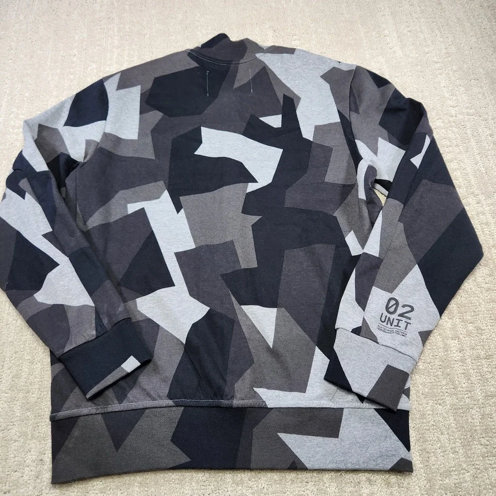 Ralph Lauren RLX Track Jacket Men Small Swedish Camo Cotton Tech Water Repellent